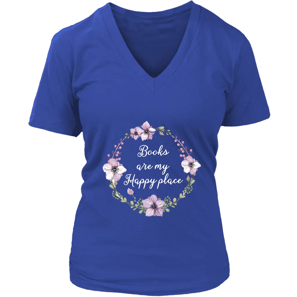 "Happy place" V-neck Tshirt