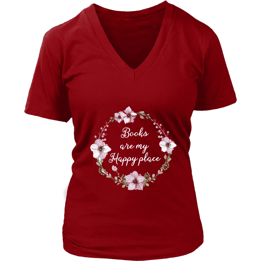 "Happy place" V-neck Tshirt