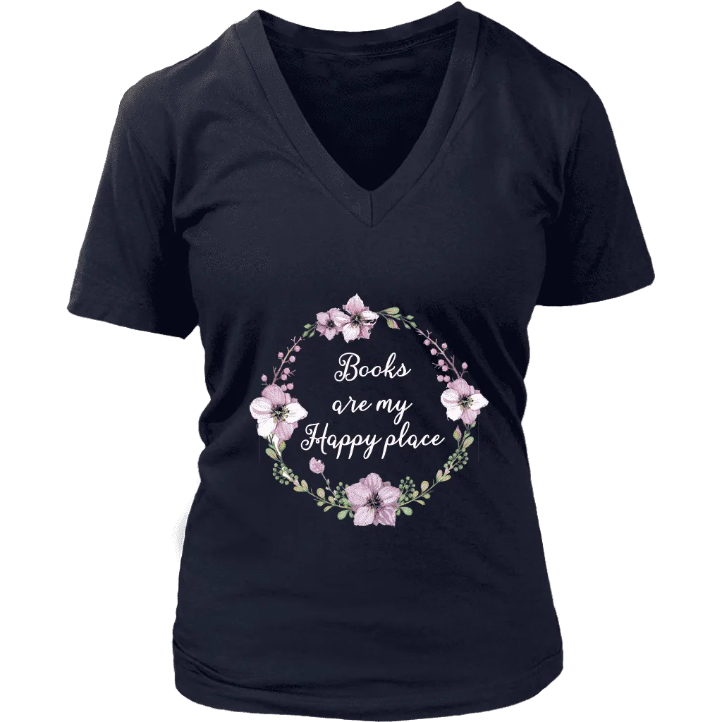 "Happy place" V-neck Tshirt