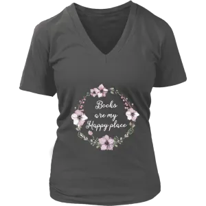 "Happy place" V-neck Tshirt