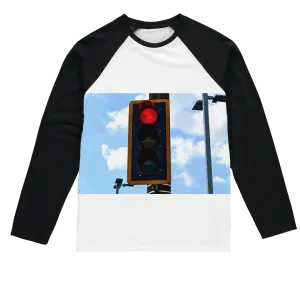 Red Light Sublimation Baseball Long Sleeve T-Shirt