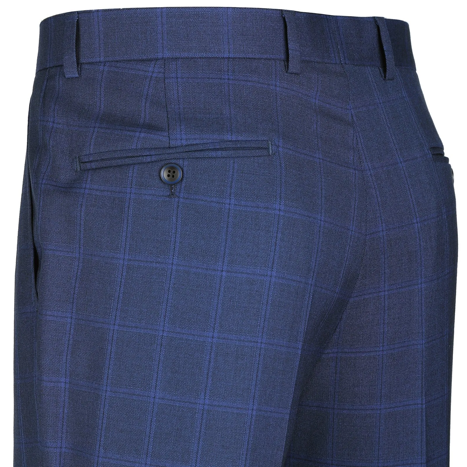 RENOIR 2-Piece Slim Fit Single Breasted Check Dress Suit 292-6