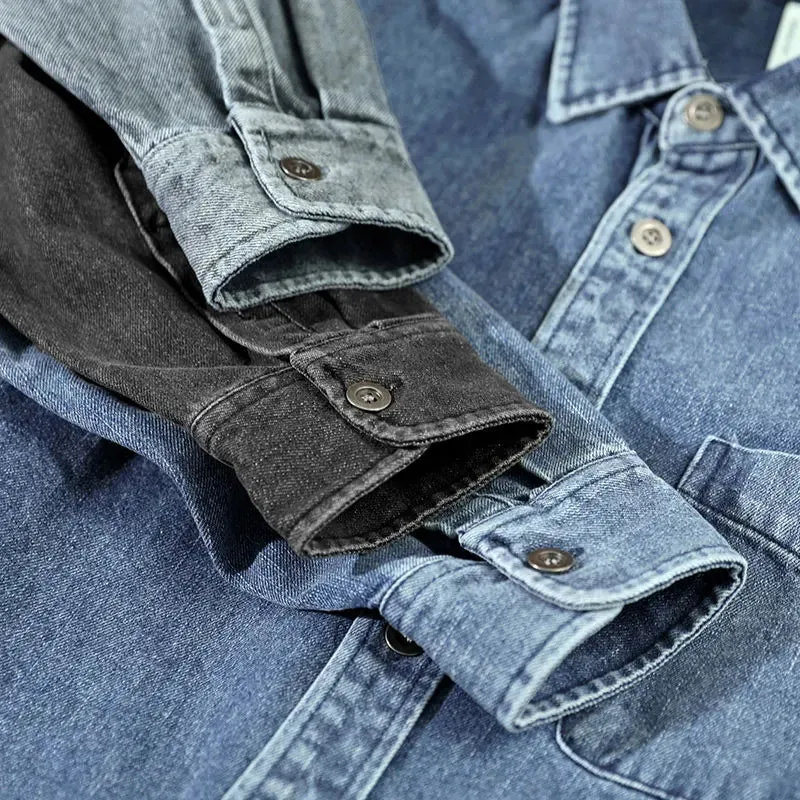 Retro vintage denim shirt
