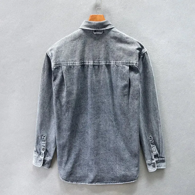 Retro vintage denim shirt