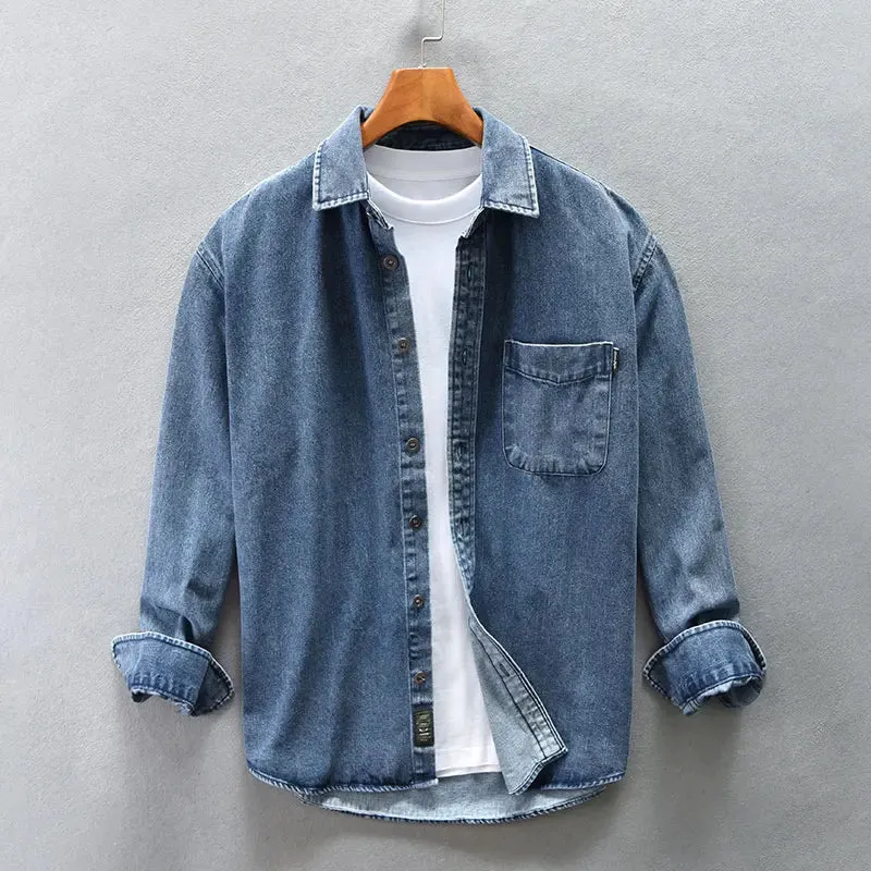 Retro vintage denim shirt