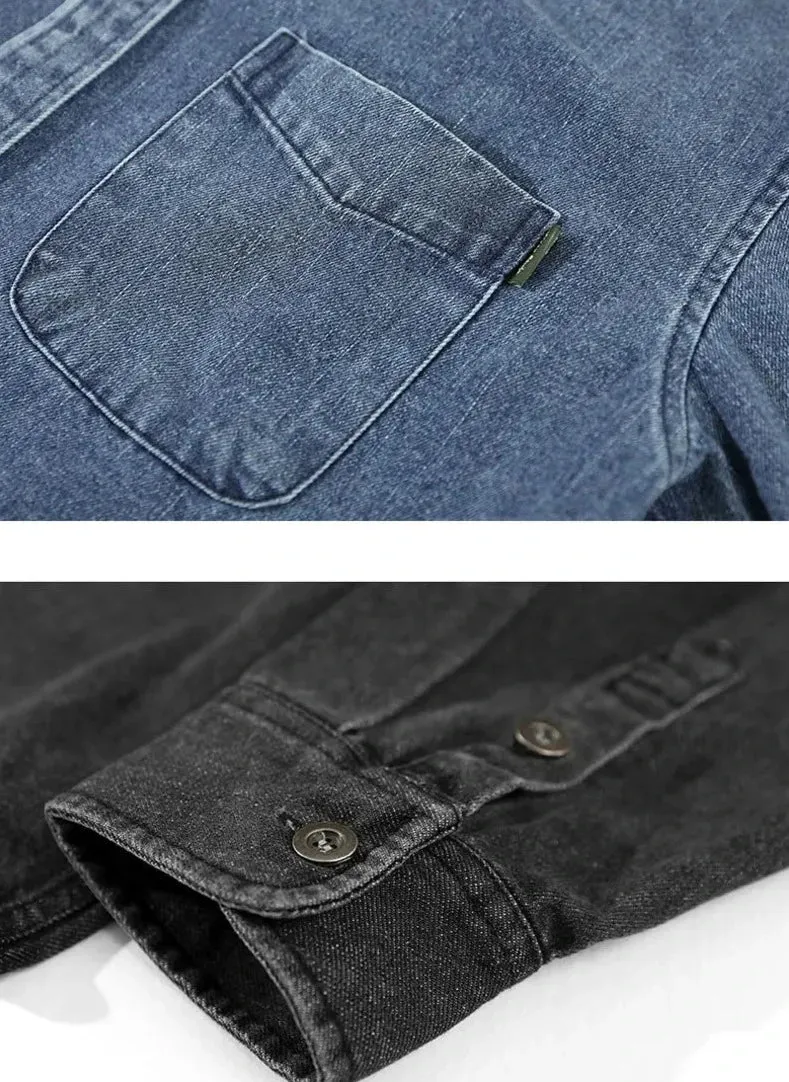 Retro vintage denim shirt