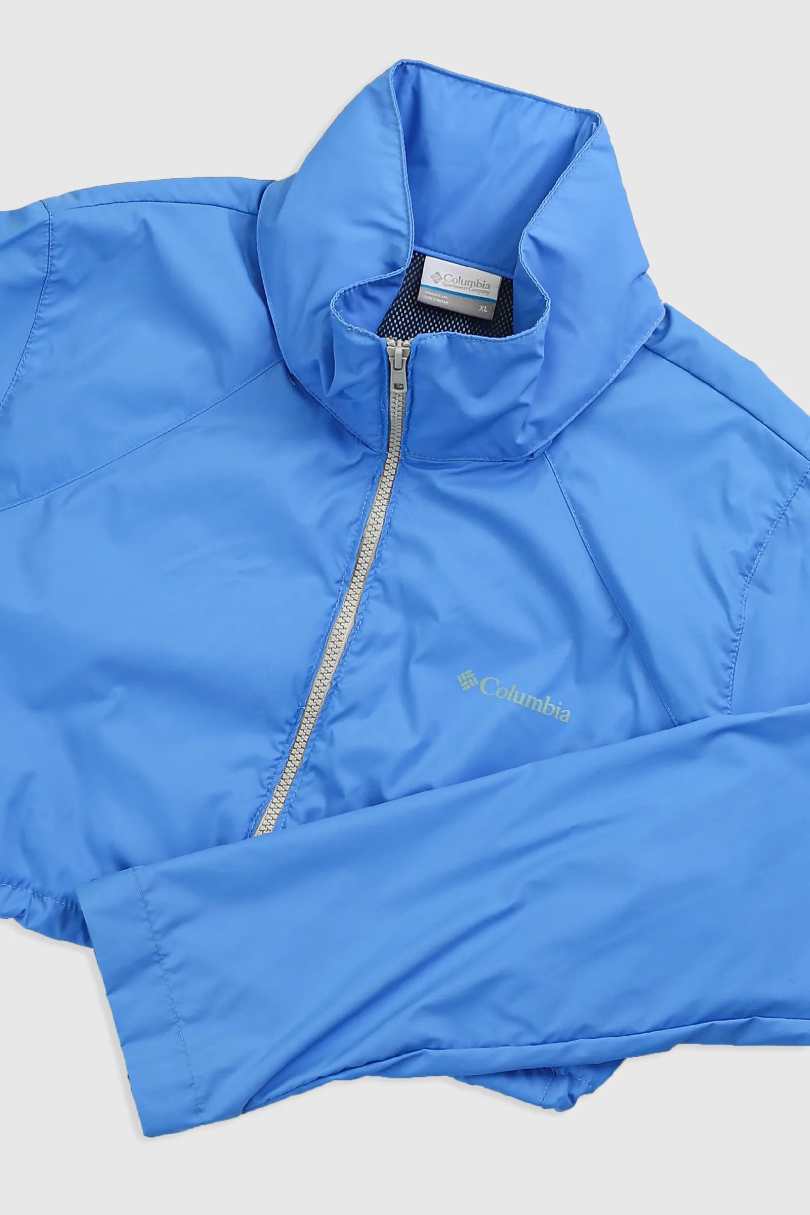 Rework Columbia Crop Windbreaker Jacket - XL