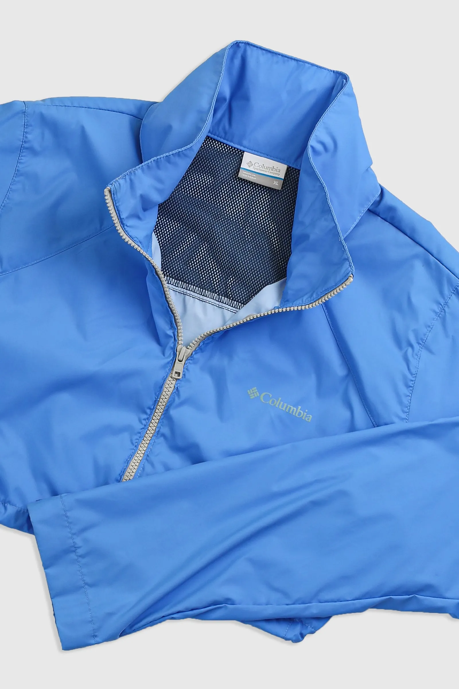 Rework Columbia Crop Windbreaker Jacket - XL