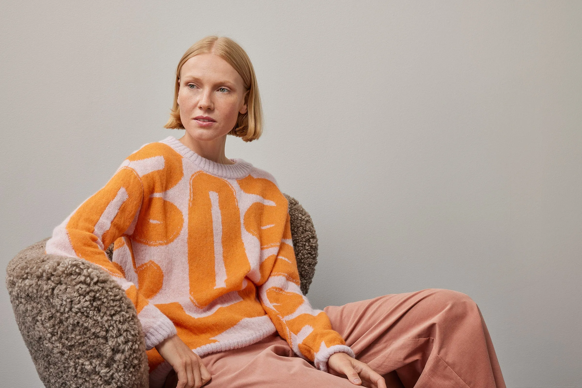 Sense Knitwear Pink-Orange