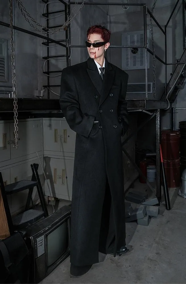 Shoulder Waist Long Coat