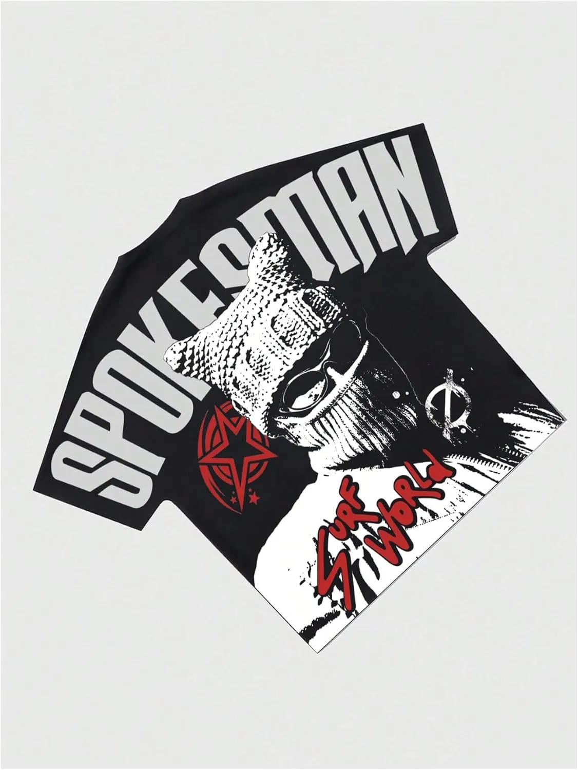 SOLY HUX Men's T-Shirt Y2K Graphic Tees Short Sleeve Punk Summer Loose Top Streetwear