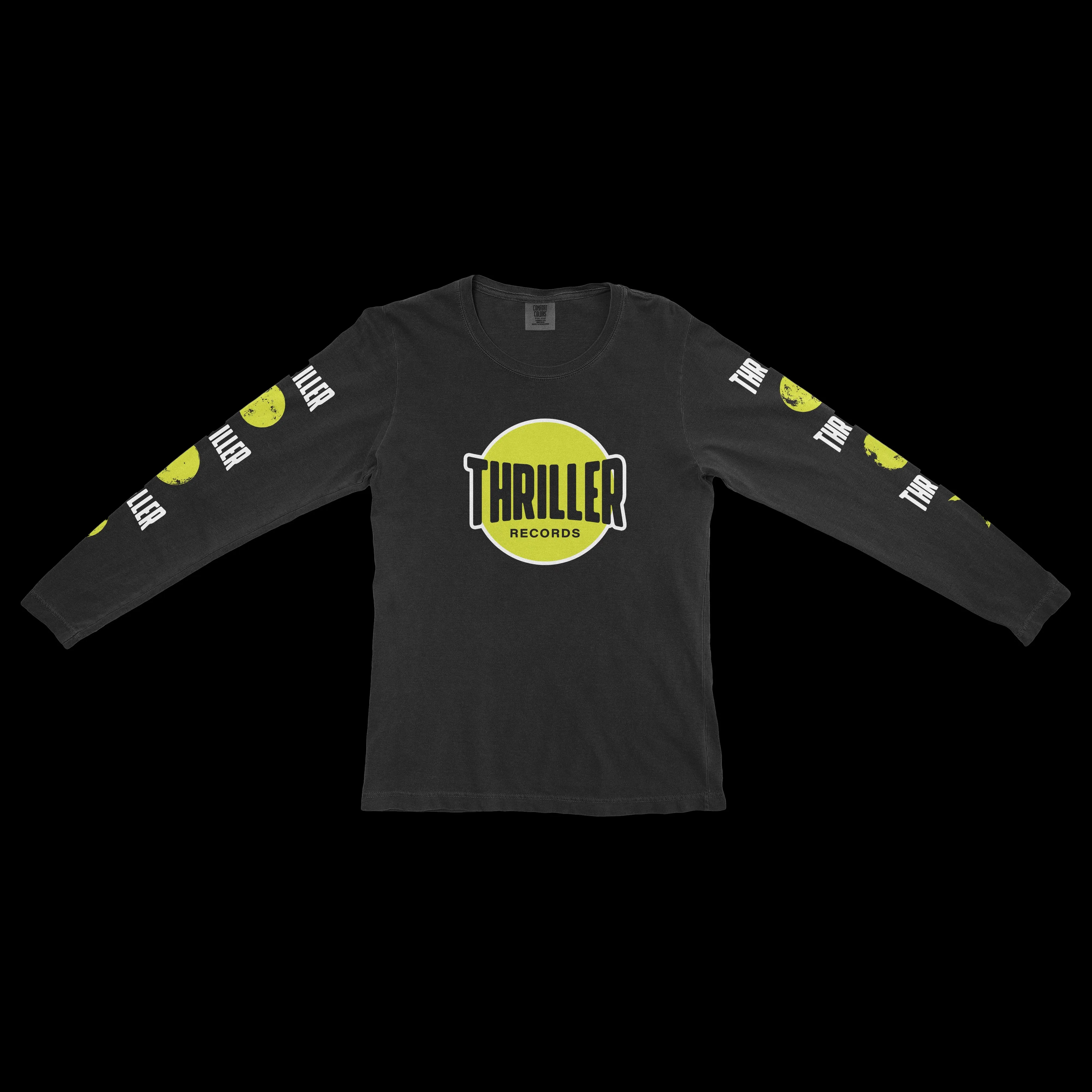 Thriller Records Classic Logo Black Long Sleeve
