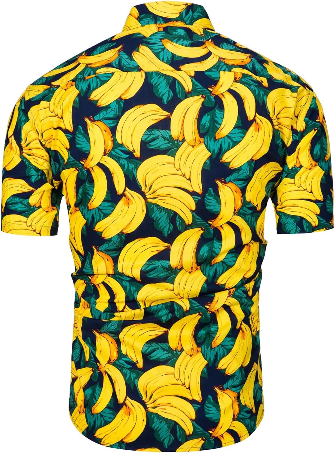 TUNEVUSE Men Floral Shirt Short Sleeve Button Down Flower Shirt Summer Beach Hawaiian Shirt Cotton