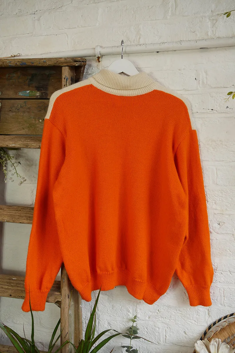 Vintage Knitwear - Butterflies & Blooms - Size XL