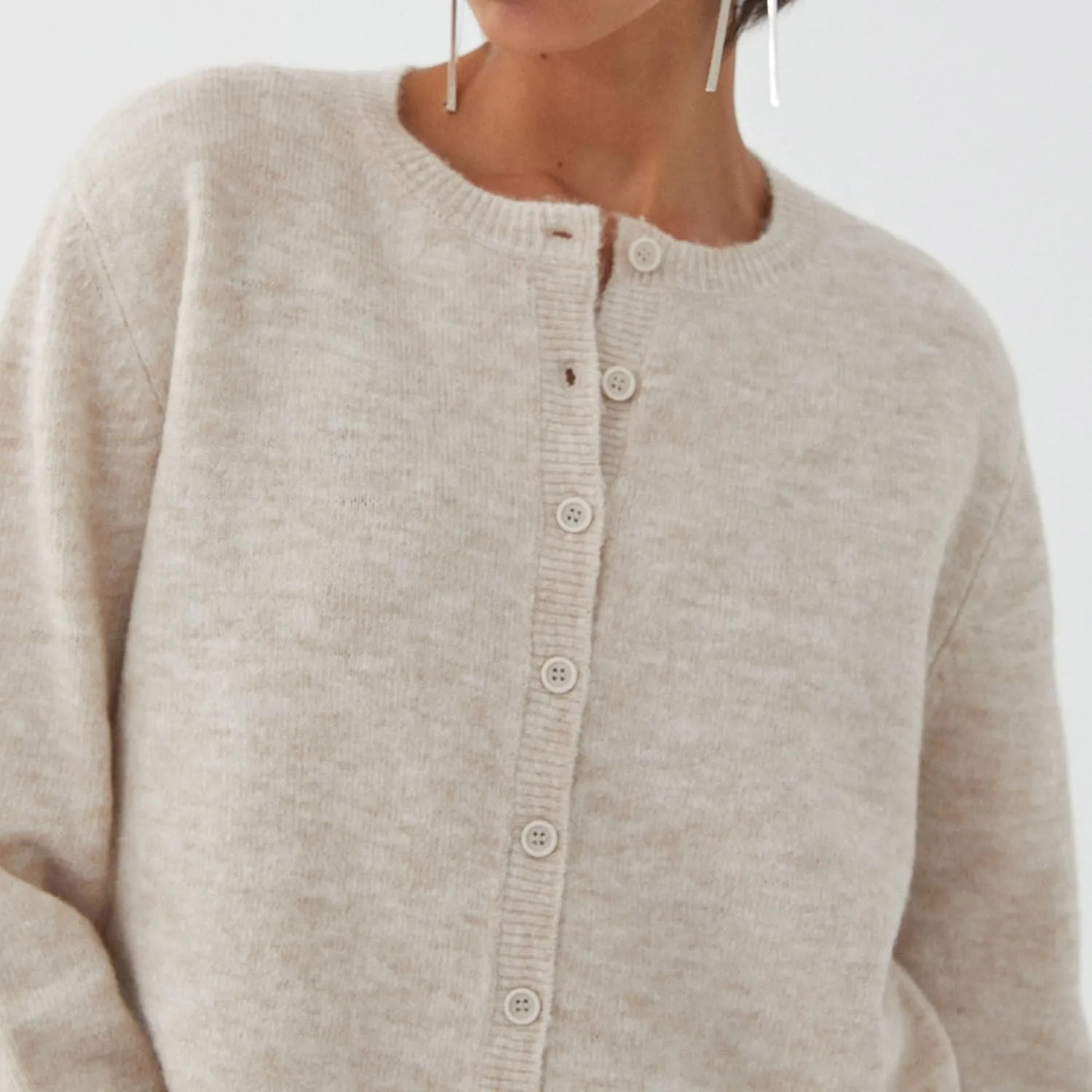Women Y2k Crop Cardigan Sweater Long Sleeve Button Down Cardigan Vintage Open Front Sweater Cute Knit Pullover Tops
