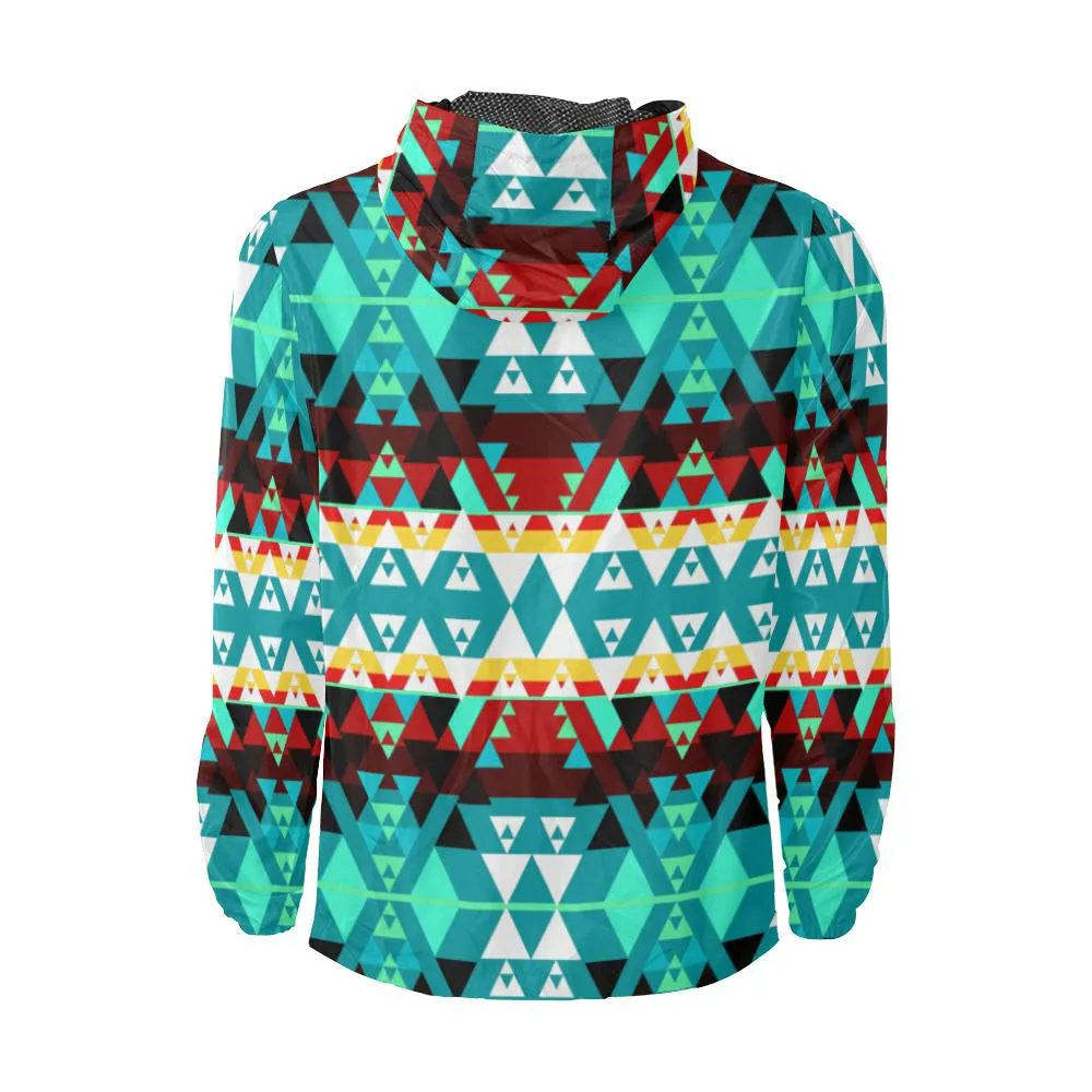 Writing on Stone Wheel Unisex Windbreaker