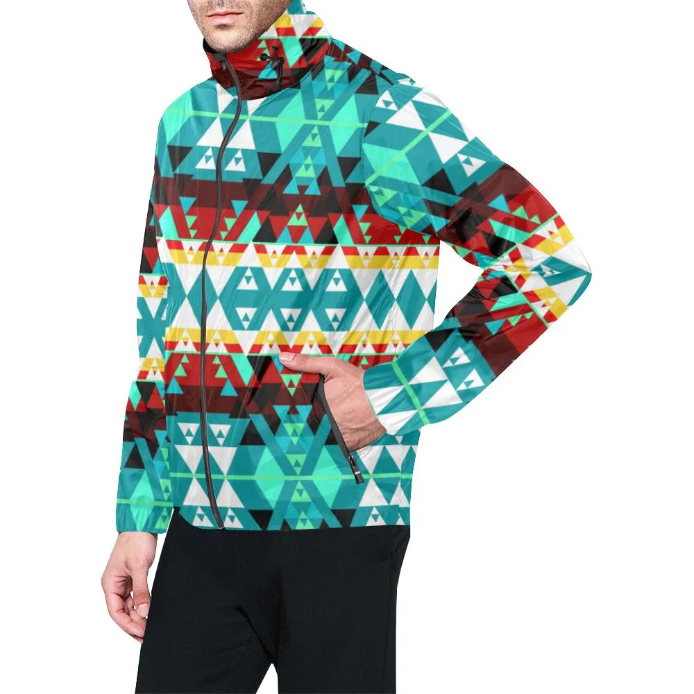 Writing on Stone Wheel Unisex Windbreaker