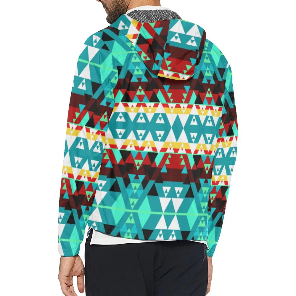 Writing on Stone Wheel Unisex Windbreaker