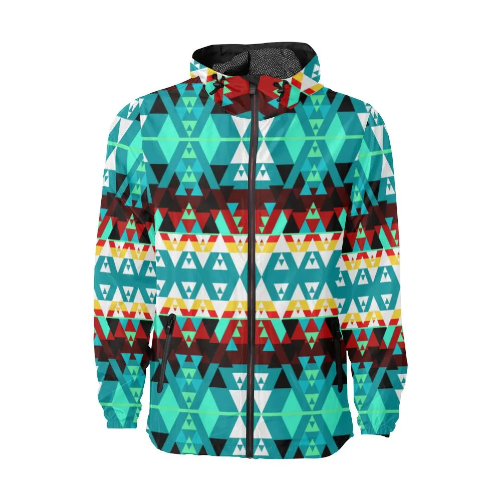 Writing on Stone Wheel Unisex Windbreaker